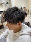 【YUKI】スパイラルパーマ×ショートレイヤー×ツーブロック