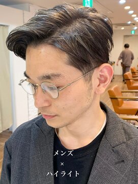 ノラキチジョウジ(NORA KICHIJOJI) #メンズ#ハイライト#ブリーチ#センターパート#韓国#古沢提案