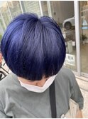 【adept金町 軽米スタイル】ネイビーブルー×ショートヘア
