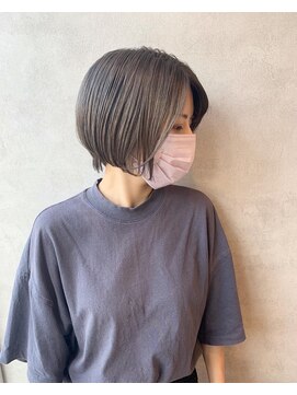 トパ(topa) 丸みショート!ブリーチカラー アッシュカラー