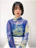 シンプルちょこっと顔まわりレイヤー bob