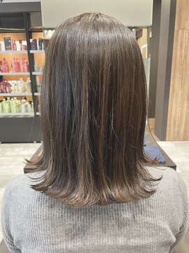 アイフィールアヴェダ 船堀店(i feel AVEDA) 【木村】外ハネミディアムボブ×オリーブブラウン