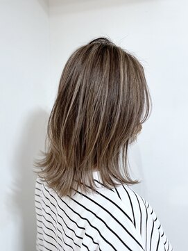 エニィ 池袋西口(Any) ハイライトカラー グレージュカラー ネオウルフ w006