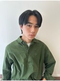 メンズ韓国ヘアー　センターパート/10代20代30代