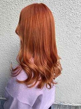 ヘアーデザイン ポポラリタ(Hair Design Popolarita) カジュアルオレンジ/暖色カラー/オレンジブラウン