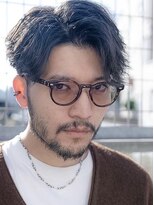 ケアリー 千葉ニュータウン中央(Carelly) ツイストパーマ七三オールバックマッシュウルフスリークショート