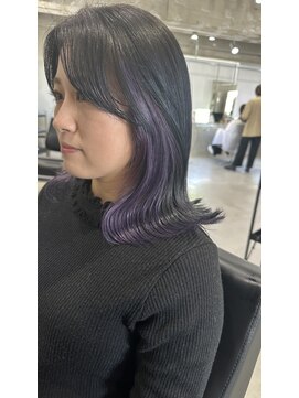 ラック(LUCK) 切りっぱなしボブ/エアリーロング/美髪/ピンクブラウン/船橋韓国