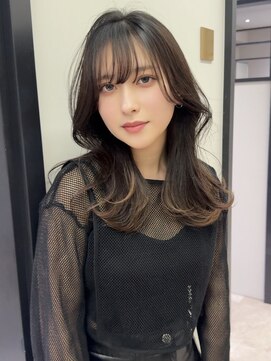 アース コアフュールボーテ ふじみ野店(EARTH coiffure beaute) ベージュダブルカラーケアブリーチくびれレイヤー