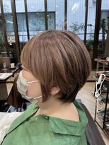 キャラ 池袋本店(CHARA) バッサリカットで首元スッキリショートボブ！【池袋/大村】