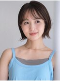 ボブルフ　ネビージュ　小顔　レイヤー　シースルー　ワンレン