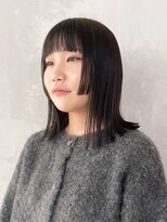 アイティーバイアルバム 下北沢店(IT by ALBUM)&nbsp;ワンレンボブルフ透明感カラーウルフレイヤーロング_ba496731