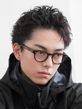 フィフス 仙台(fifth) 仙台スパイキーショートパーマフェザーパーマ30代メンズヘア黒髪