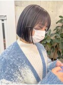 イメチェン/ホワイトブロンド/外ハネボブ/美髪/栄/矢場町k28