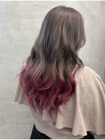 ファイブバイジエクト 堀江(FIVE by The Ect)&nbsp;裾カラー/エンドカラー/ラベンダーミルクティー