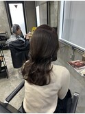 グレージュ/船橋/くすみベージュ/細めハイライト