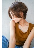 【GEEKS渋谷】クールショート/マッシュウルフ/大人ベージュ/小顔