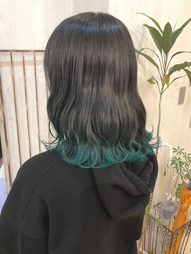 ルーム 郡山店(ROOM) 結んで隠せる裾カラー◎ミントグリーン×ダークグレージュ♪