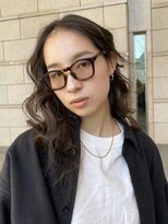 エイチ 天神橋(H)&nbsp;クラゲヘアミディアムヘアオリーブグレージュミニボブミディアム