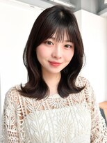 アイティーバイアルバム 八王子店(IT by ALBUM)&nbsp;暗めカラー韓国ヘア顔周りレイヤーくびれミディ_F20976