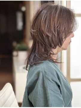 トランクサロンカッパード 大人ウルフレイヤー＋イルミナカラー＋水素トリートメント