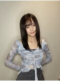 艶のある暗髪