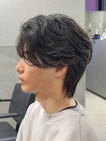 テクト バイアッシュ 吉祥寺店(Tect by Ash)&nbsp;フェザーパーマセンターパート毛流れフェザーショート吉祥寺