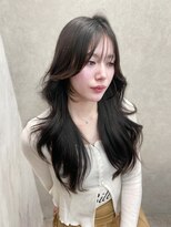 ロンド レア 天神大名店(Lond Le’a) ホワイトブロンド/外ハネボブ/美髪/ワイドバング/ブルーブラック