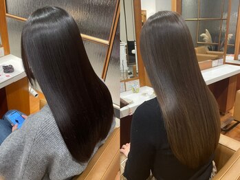 シーツー 川口店(C2)の写真/"C2"の髪質改善ストレートは、ダメージレス×美艶髪に☆クセを伸ばして、自然な仕上がりが嬉しい◎