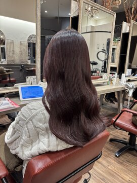 シュープ アニュー ラスパ太田川店(SHOOP anyu) ブリーチなしラベンダーピンク