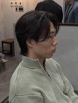 ウォルク(WOLK)&nbsp;韓国風ミディアムウルフ｜ラフなニュアンスパーマで色気