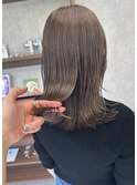 透明感カラー 透け感カラー ダブルカラー モカグレージュ