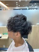 ツイストスパイラルパーマニュアンスマッシュ20代30代x1名護大東