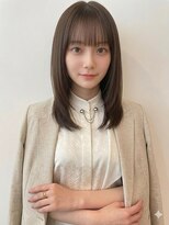 ユーフォリア 青山(Euphoria)&nbsp;大人可愛い小顔レイヤーミディアム似合わせ透明感ベージュ