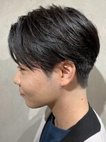 ニコ トウキョウ ヨコハマ(nico) メンズセンターパートウルフセンターパートニュアンスパーマ襟足