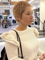 サクヘアー(39 hair) 【128.ショート×ブリーチ】レイヤー・レイヤーカットも人気◎