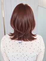 ルトワフクロマチ(Lutowa Fukuromachi) レイヤーボブ×外ハネ×暖色カラー/袋町/本通