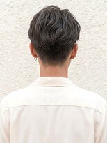 モッズヘアメン 札幌月寒店(mod's hair men)&nbsp;アップバングダークアッシュメンズパーマフェザーショートp1札幌