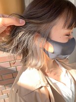 ムク(MUKU)&nbsp;ホワイトベージュのインナーカラー