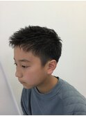 ツーブロックショート