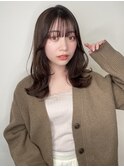 [中野莉子］韓国くびれヘア大人ミディアムシースルーバング2