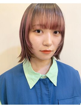 ラムネ pink layer bob。