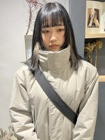 ラミエバイメルト 下北沢(lamie by melt)&nbsp;村上/顔まわりレイヤーインナーカラーミルクティーベージュ前髪