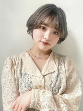 カナン 銀座(CANAAN) 丸みショート×ナチュラルハイトーングレージュカラー