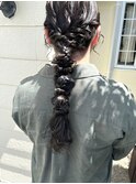 お呼ばれアレンジ/編み下ろし