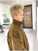 スパイキーショート/ブロンドカラー/ブリーチ