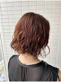 パーマ×オレンジ