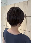 20代30代40代小顔ひし形前下がりショートボブ