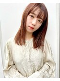 pure straight beige brown