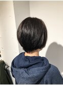 艶髪ショートボブ/髪質改善/透明感カラー/小顔カット/30代/40代