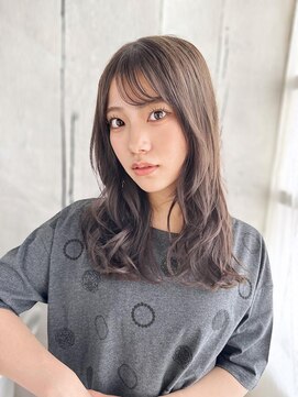 ヘアメイク ナル(hair make nalu) 透け感グレージュのミックスカール